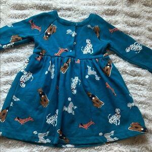 Hanna Andersson White and Brown Raglan Sleeve Sundress